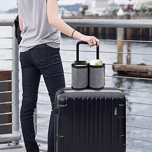 Porta-mala – Porta-bebidas com mãos livres – Porta-bagagem ajustável para viajantes, bolsa portátil