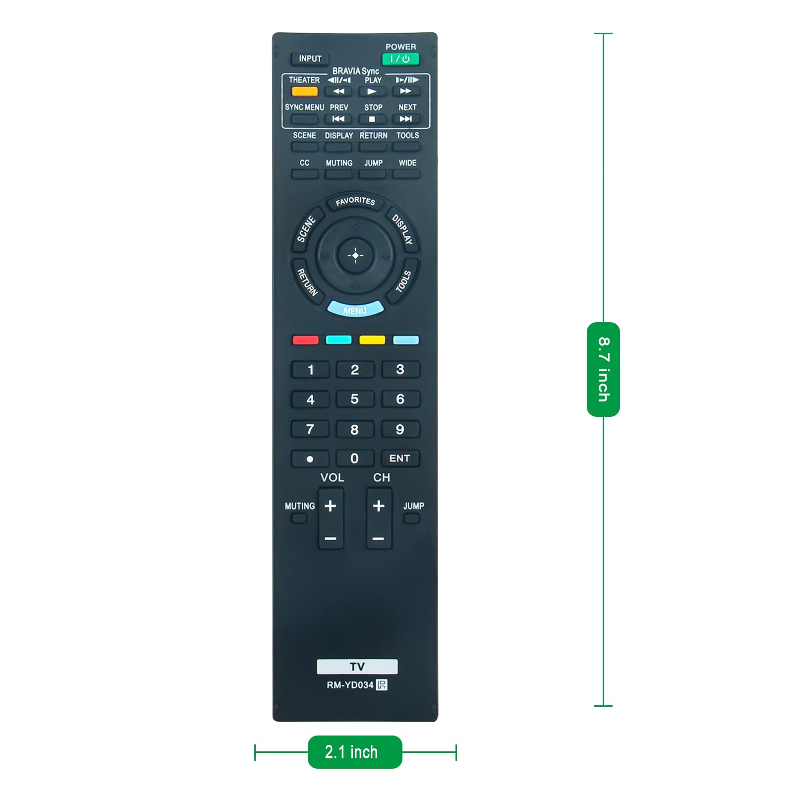 RM-ED035 Telecomando Universale Di Ricambio Per TV Sony LCD – Modelli KDL-32/40/46/55EX... – Con Infrarossi