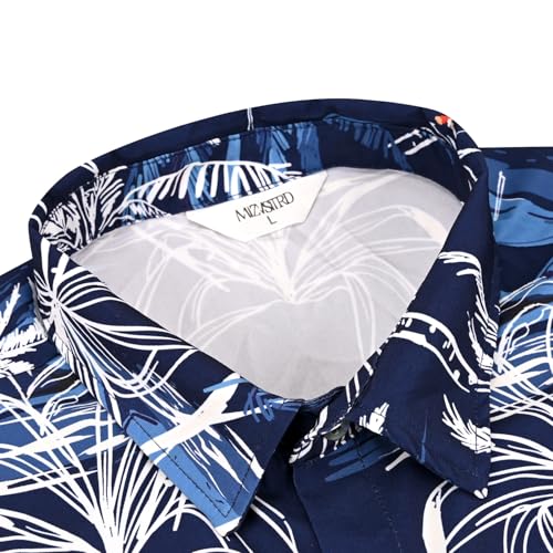 Image of Hawaiian Shirt for Men Tropical Shirts Summer Beach Button Down Short Sleeve Luau Aloha Floral Cruise Vacation Outfit 2026