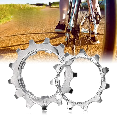 Brrnoo Kaseta rowerowa 11T / 13T, stal o wysokiej wytrzymałości, mocna i odporna na zużycie, z materiałem ze stali nierdzewnej, do rowerów szosowych i górskich (11T-10S)