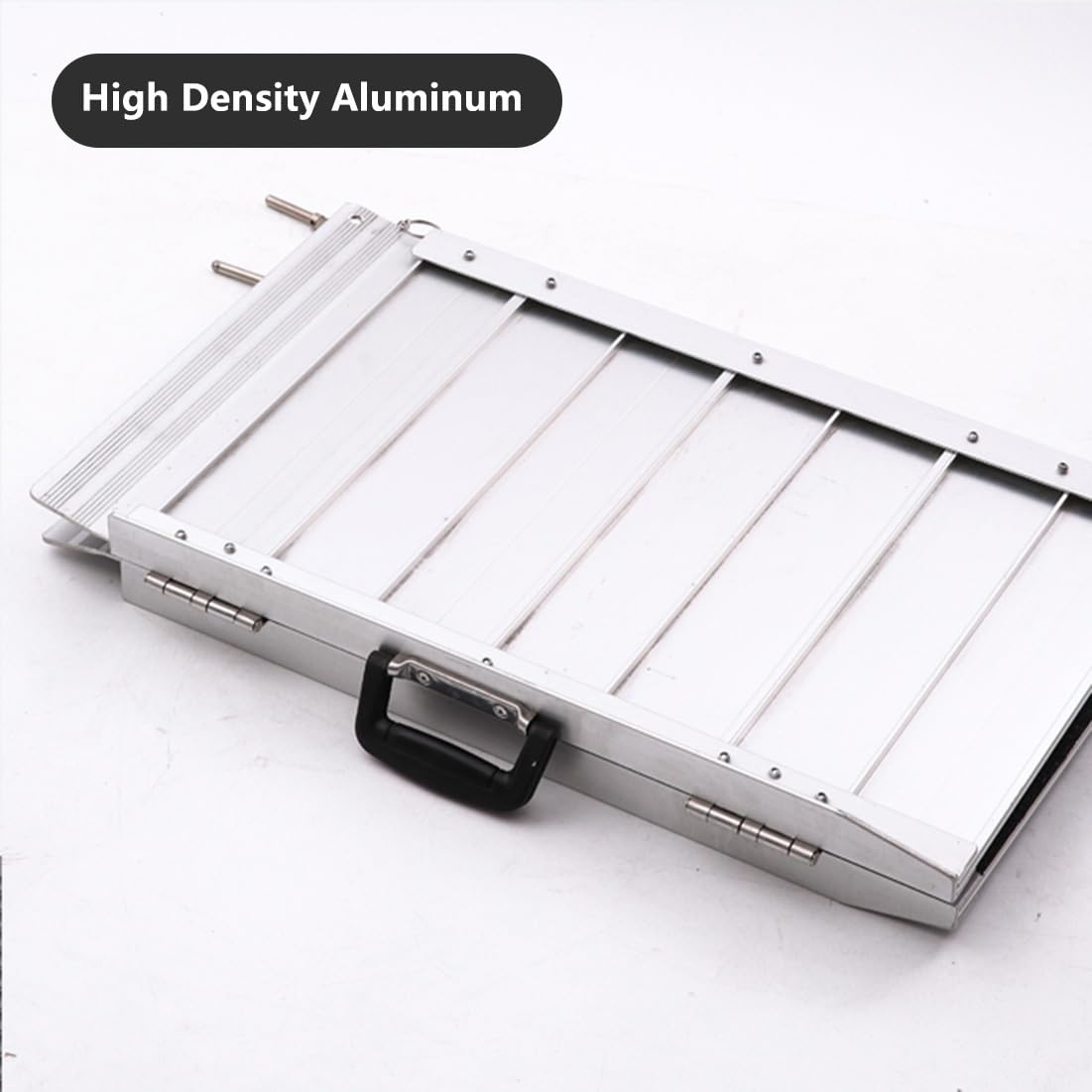 Rampa Portátil para Silla de Ruedas, Capacidad de Carga de 660 lbs, Rampa Plegable de Aluminio Antideslizante para Minusválidos para el Hogar, Escalones, Escaleras, Portales, Bordillos