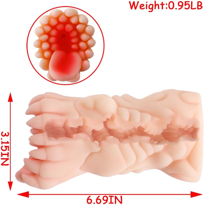 Realistic Monster Male Masturbator with Pocket Pussy Vigina,TPE Alien Adult Sex Toy,Tight Ona Hole,Male Fantasy Stroker for Masturbation,Fantasy Onahole,Lifelike Portable Sex Doll for Gay Men
