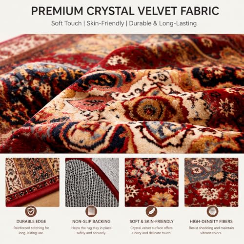 Tapis vintage facile d'entretien et antidérapant SSWH pour un sol sécurisé - 5