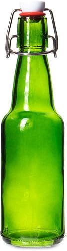 Miniatura 6 de Botellas de cerveza Grolsch de vidrio (paquete de 6, 11 oz.11.2 fl oz), sellado hermético con tapa abatibletapones abatibles, suministros de