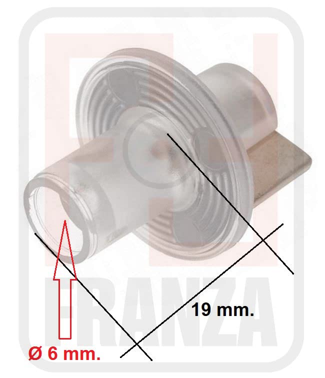 Smeg - Manopola per cucina piano cottura - 694975519 - GR MNOP PVA750 - M5373/OR - Prodotto originale (5 pezzi)