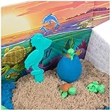 Kinetic Sand Project Planet Schildkröten Spielset - mit 396 g Sand, Schildkröten und 2 Werkzeugen aus 100% recyceltem Kunststoff, für kreatives Indoor-Sandspiel, für Kinder ab 3 Jahren