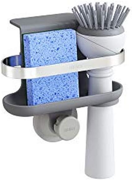 Umbra, Charcoal Holster Sure-Lock Sponge Caddy, Kitchen Organizer for Sink Packaging may vary