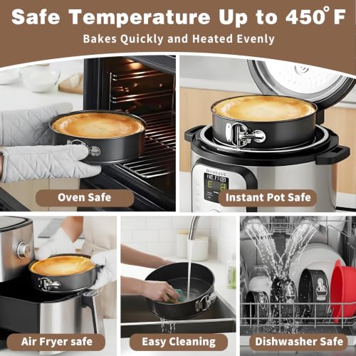 Molgree Nonstick 4 7 9 Inch Springform Pan Cheesecake Pan with Protector - image 4