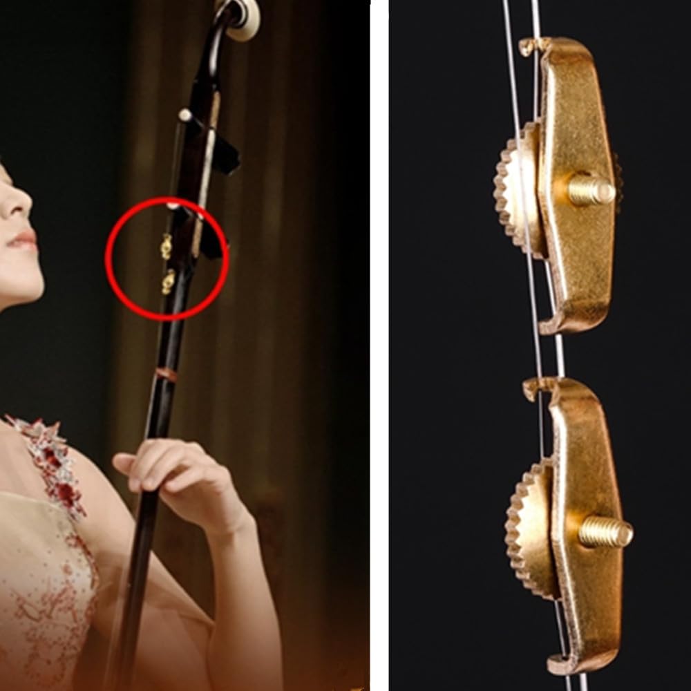 Erhu - Set di 20 strumenti per sintonizzazione fine, per violoncello fine, cuiCanfla Erhu accessori in rame sintonizzatore principale