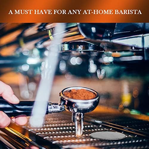 HOTUT Filtr siatkowy do espresso 51,5 mm, grubość 1,7 mm, 150 μm, wielokrotnego użytku, okrągły filtr do ekspresu do kawy, stal nierdzewna, krążek filtrujący do kosza filtra espresso