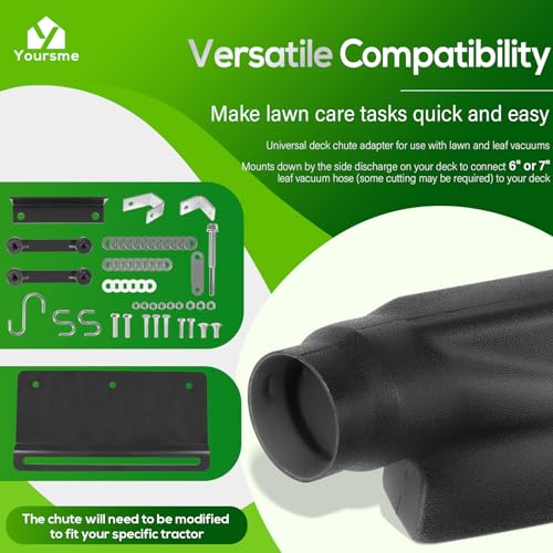 image for Yoursme 62468 Lawn Vacuum Deck Adapter Kit Replacement for Agri-Fab Mo