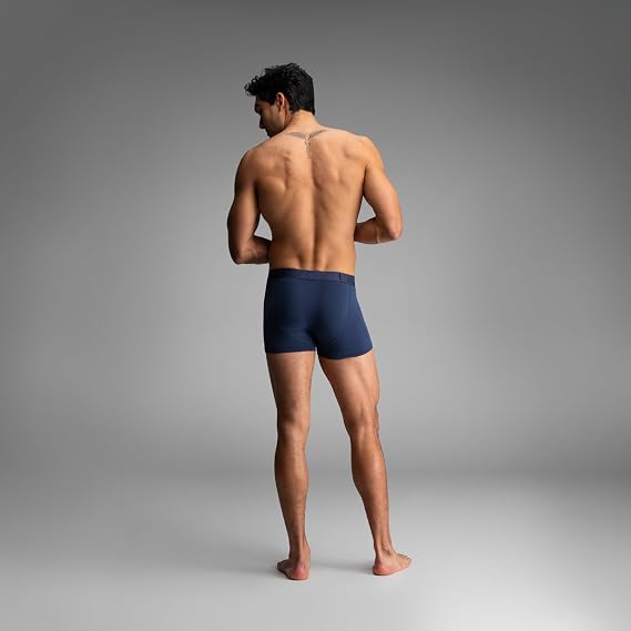 BN3TH Men’s Classic Icon Trunk with 3D Pouch, Anti-Chafe, Breathable TENCEL Modal, No-Roll Waistband, 3.5” Inseam (3pk)