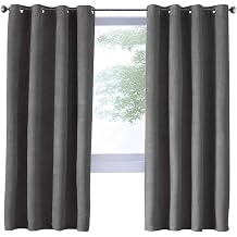 Thermalogic Navar Blackout Light Super Soft Faux Suede Fexture Grommet Curtain Panel 54" x 95" Dark
