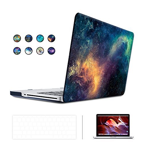 ICE FROG Slim Rubberized Plastic Hard Matte Frosted Case with Soft TPU Keyboard Skin and HD Screen Protecor for Macbook Pro 15