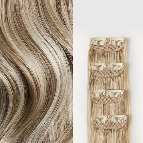Luxy Scalp Hair Fill-In Extensions Natural Blonde Balayage (18AT90)