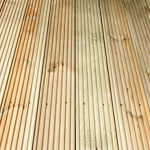 Forest Garden Forest Deck Board, Pressure Treated, 2.4 m / Pack of 10