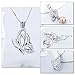 LGSY 925 Sterling Silver Butterfly CZ Cage Pendants Crafting Charm for DIY Necklace Bracelet Jewelry Making