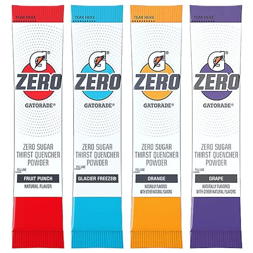 Gatorade Electrolytes Powder | Sugar Free Electrolyte Powder Packets | 0.09 Oz Packets | Variety Pack of 40 in Fruit Punch, Orange, Grape, Glacier Freeze Flavors | Every Order is Elegantly Packaged in a Signature BETRULIGHT Branded Box