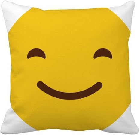 Amazon Co Jp スマイルイエローかわいい素敵なオンラインチャット絵文字イラストパターン スクエアな枕を挿入してクッションカバーの家のソファの装飾贈り物 50cm X 50cm ホーム キッチン