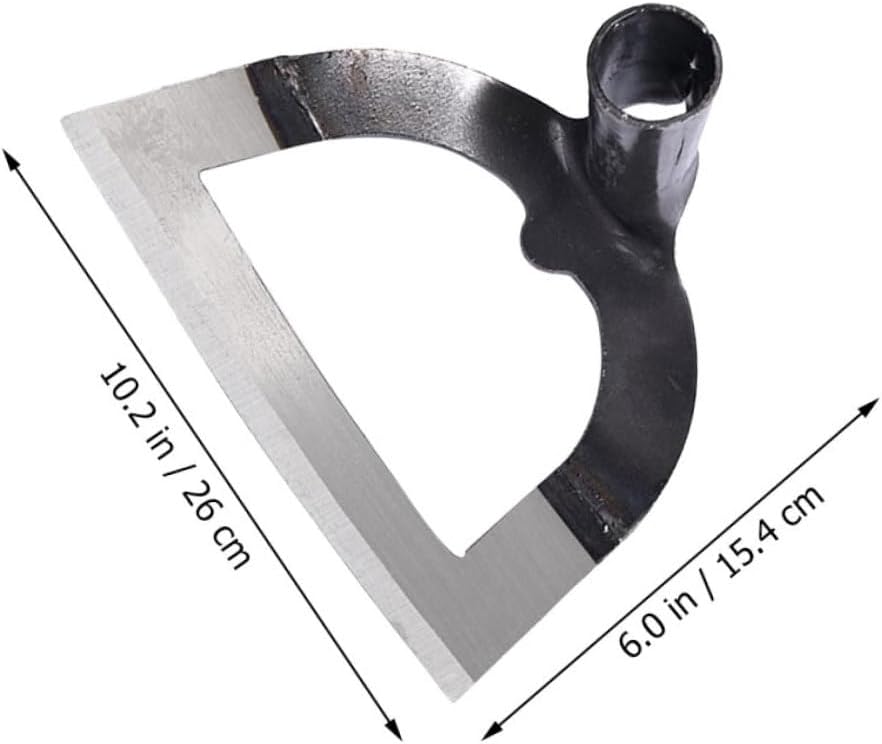 POPETPOP Heavy Duty Stainless Steel Garden Hoe Tool for Weeding and Cultivating Durable Gardening Hand Tool for Backyard and Vegetable Gardens