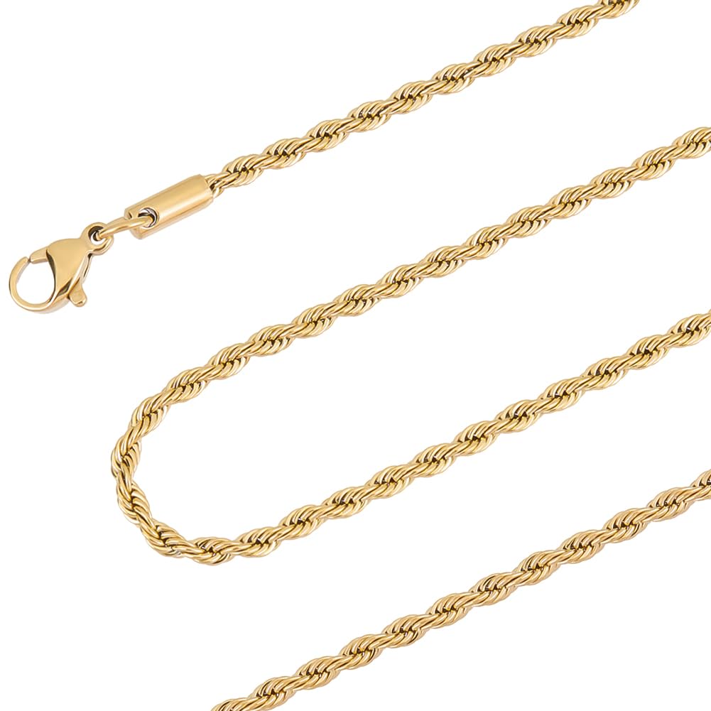 Collana Catena Rolo In Oro Giallo 14 Carati, Larghezza 2,3 Mm, Lunghezza Regolabile, Chiusura Moschettone, Finitura Lucida, 4,6 Grammi - 4