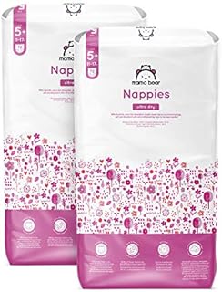 Amazon Brand - Mama Bear - 70 Ultra Dry Nappies - Size 6 (15+ kg)