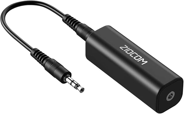 ZIOCOM Ground Loop Noise Isolator, Noise Filter, Eliminate the Buzzing Noise for your Car Audio System/Home Stereo with jack 3.5mm Audio Cable