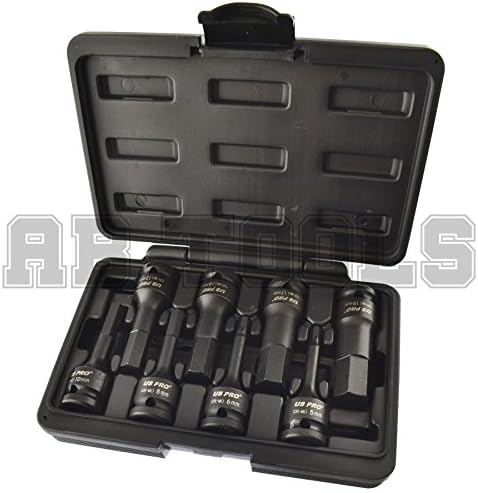 1/2" Drive Allen/hex Key bit Impact Socket Set H5 - H19 Metric Deep AT772