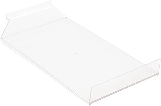 VICTORY DISPLAY & STORE FIXTURE MFG Heavy-Duty Acrylic Slanted Shelf attaches to Slatwall, 7 inches Wide and 12.5 inches Deep (Quantity 5) (5)