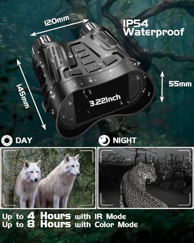 Binoculares de Visión Nocturna 8X con Pantalla HD 3.2" miniatura 7