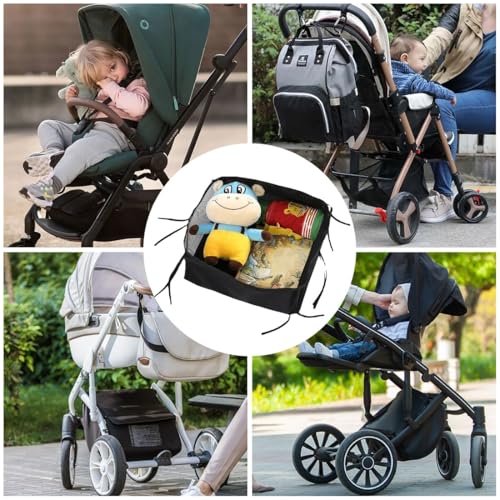 Miniatura 2 de Cesta Para Cochecito, Bolsa De Almacenamiento Para Cochecito Universal, Accesorios Para Cochecito, Bolsa Oxford Organizadora Para Cochecito, Cesta Inferior Para Cochecito