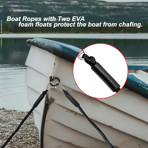 Bungee-Boots-Festmacher, 60 cm, Bungee-Seile mit Haken, 816 kg Bruchfestigkeit, für ATV, Boot und Pickup-LKW