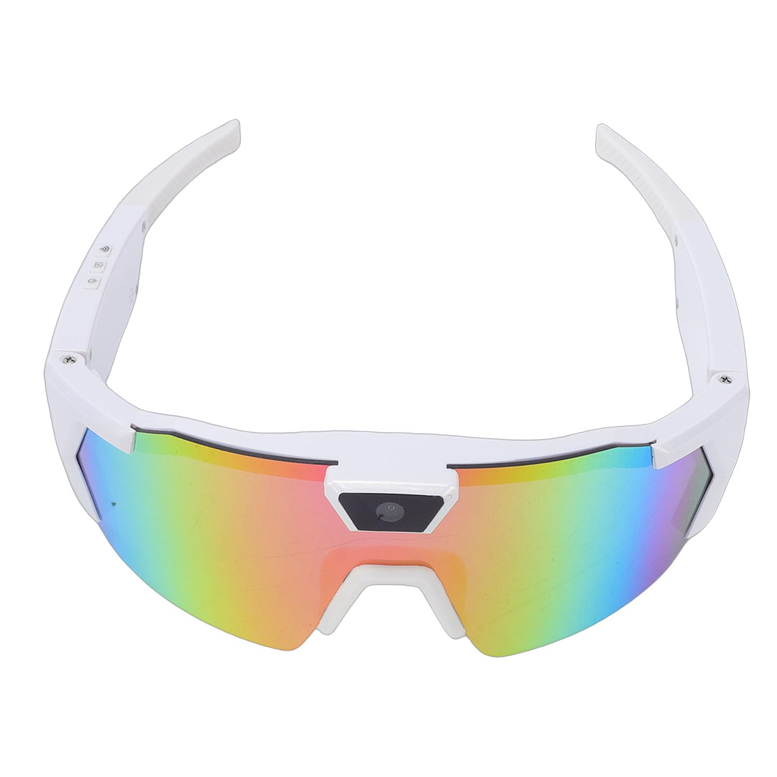Occhiali Ciclismo Intelligenti con Fotocamera WiFi Lenti Colorate Occhiali Sole Sportivi polarizzati Smart 1080P 12MP Registrazione Video HD Controllo App per