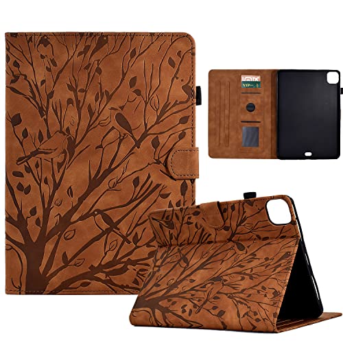Longga Case for iPad Pro 11 inch/iPad Air4 2020/iPad Air5 2022,PU Leather Flip Folio Stand Cover with [Card Slot] [Pen Holder] [Auto Wake/Sleep] for iPad Pro 11"/iPad Air 4/ Air 5 10.9" Case–Brown by Longga - Used condition - CA$5.35