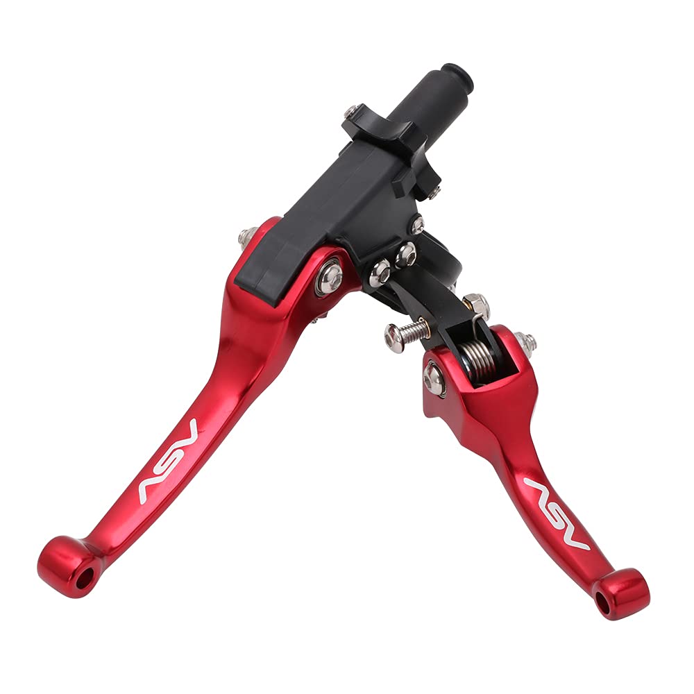 Manetas Moto Palancas de embrague de freno plegables Maneta Freno Moto (Color : Red)