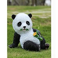 Amazon.co.jp: ガーデンオブジェ パンダの置物 大型 庭の置物 キュート