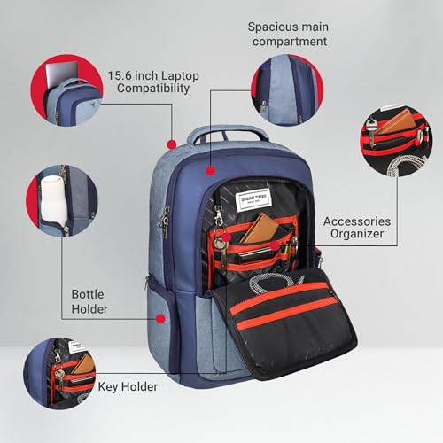 URBAN TRIBE Rumble 15.6" Laptop Backpack, Blue Indigo - Image 6