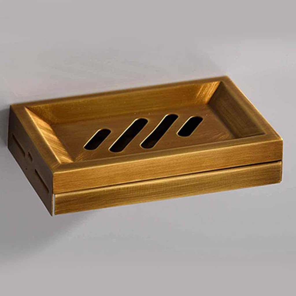 Nordic - Cesta de jabón de almacenamiento de ducha de baño para hotel, inodoro, montaje en la pared, jabonera sin perforaciones, para cocina, fregadero, baño, ducha, tapa de bambú montada en la pared