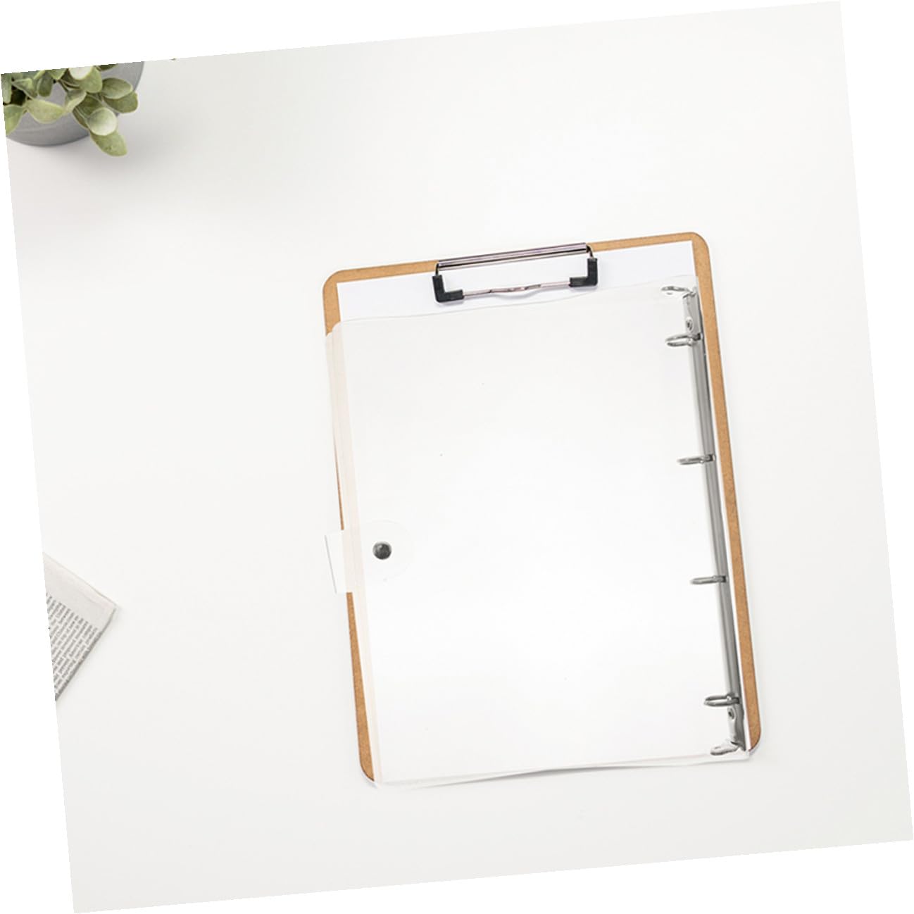 3 Stück Transparenter Ordner Strapazierfähige Lose Hülle Klarer Dokumentenordner für Schule Büro Multifunktionale Verschleißfeste Aktenmappe mit Einfachem Design