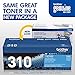 Brother Genuine Standard Yield Toner Cartridge, TN310C, Replacement Cyan Toner, Page Yield Up To 1,500 Pages, TN310