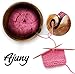 Ajuny Handmade Large Wooden Yarn Bowl with Holes Crochet Wool Ball Holder Elegant Design Decorative Knitting Bowl Storage Crocheting Accessories Gifts