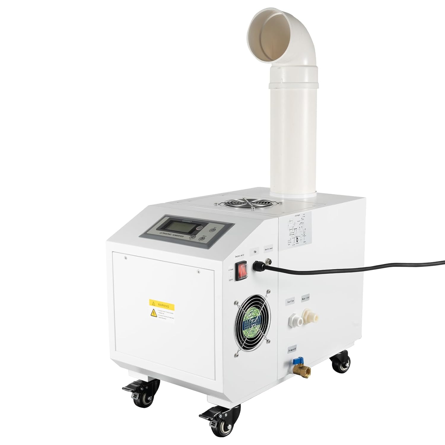 3kg h Ultrasonic Industrial Humidifier Continuous Cool Mist Maker Commercial Whole House Air Humidifying Mist for Workshops Warehouses