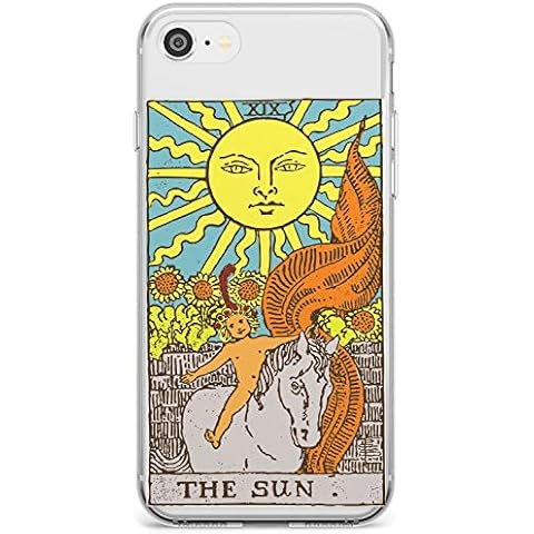 The Sun Tarot Card in Colour Slim Phone Case for iPhone 7/8 / SE TPU Protective Light Strong Cover with Psychic Astrology Fortune Occult Magic Cover