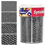 cobakey Mini Perlas De Azúcar Comestibles De 2 Mm Para Decorar Pasteles, 4 Tamaños, Mezcla Para Galletas, Helados,...