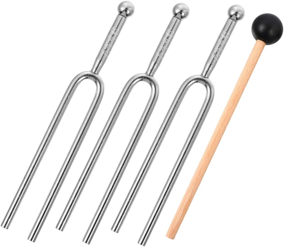 440Hz Standard Guitar Tuning Fork with Mallet for Music Instrument