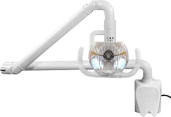 50W Wall Hanging Type Oral Examination Lamp Shadowless Cold Light Lamp with Arm 22mm