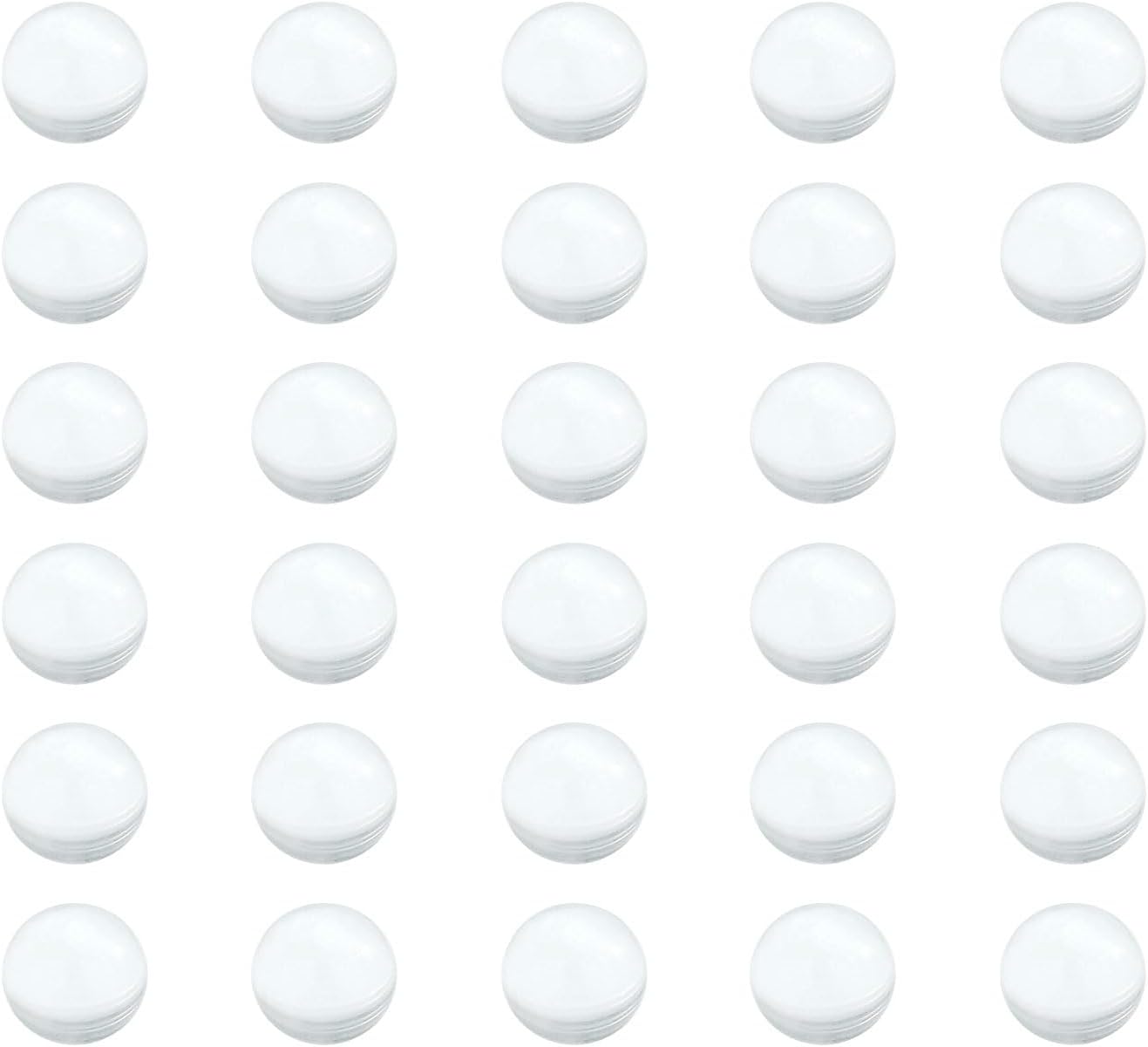 sourcing map 400Pcs 6.35mm Lab Boiling Stones, Solid Round Clear Glass Boiling Beads, High Precision Soda Lime Glass Beads for Bottle Shaking Mixing Laboratory Experiments