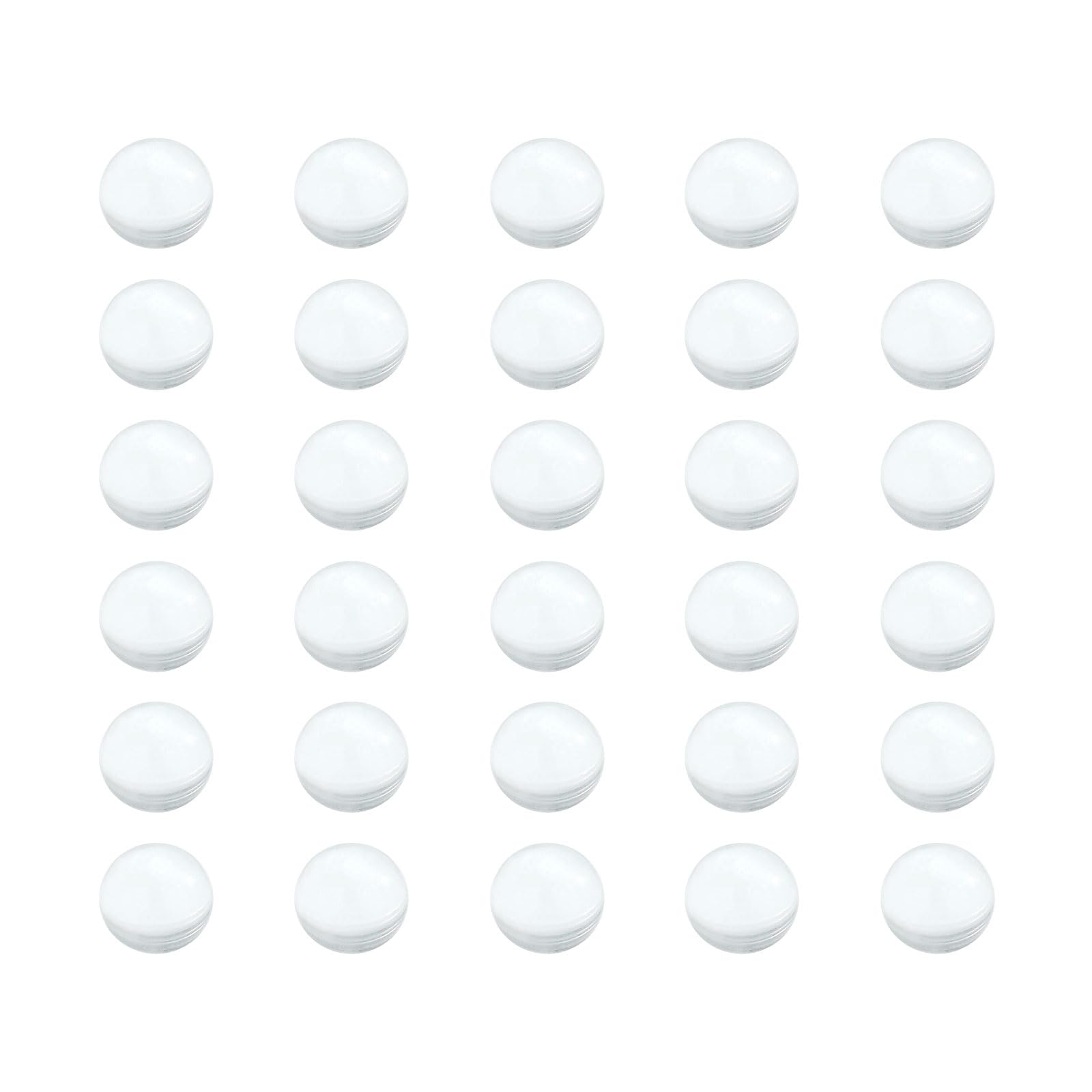 sourcing map 400Pcs 6.35mm Lab Boiling Stones, Solid Round Clear Glass Boiling Beads, High Precision Soda Lime Glass Beads for Bottle Shaking Mixing Laboratory Experiments