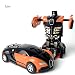 Produktbild BIYI Transformation Roboter Spielzeugauto Anime Action Figure Spielzeug ABS Kunststoff Kollision Transforming Modell Geschenk für Kinder Orange