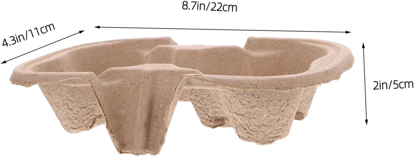 IMIKEYA 50pcs Take-out Cup Holder Tray Carrier for Drinks Pulp Beverage Carrier Safe and Practical Drink Organizer for Juice and Tea